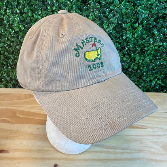 American Needle Augusta  National 2008 Masters Golf Hat Cap  Khaki Adult Gift - Picture 5 of 8